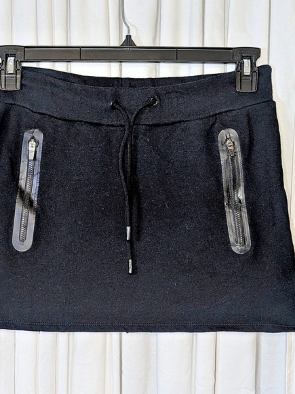 Fabletics Year Round Terry Mini Skirt Black Medium
